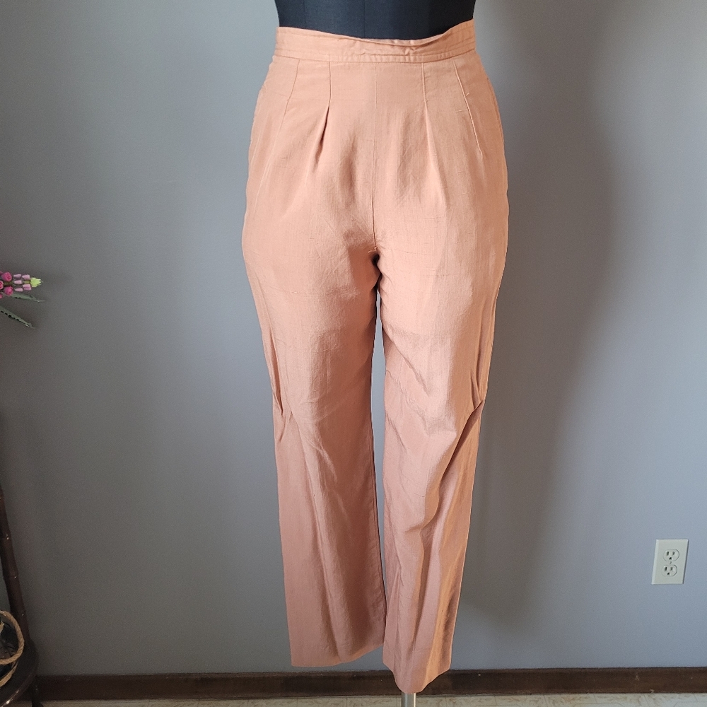 Vintage Anne Klien silk high waist trousers